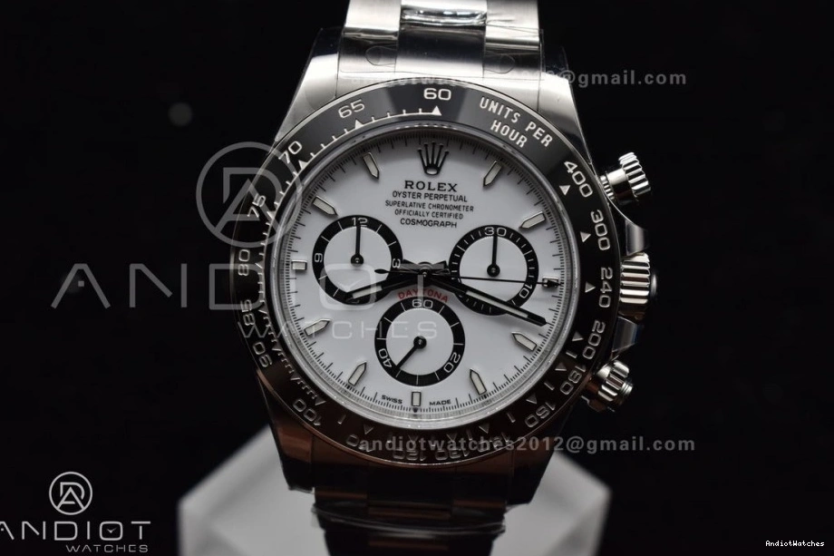 126500 In 1:1 White 1054 904L Dial Factory SBF Rolex Daytona Steel Movement VS SL4801 FreshLook 0919